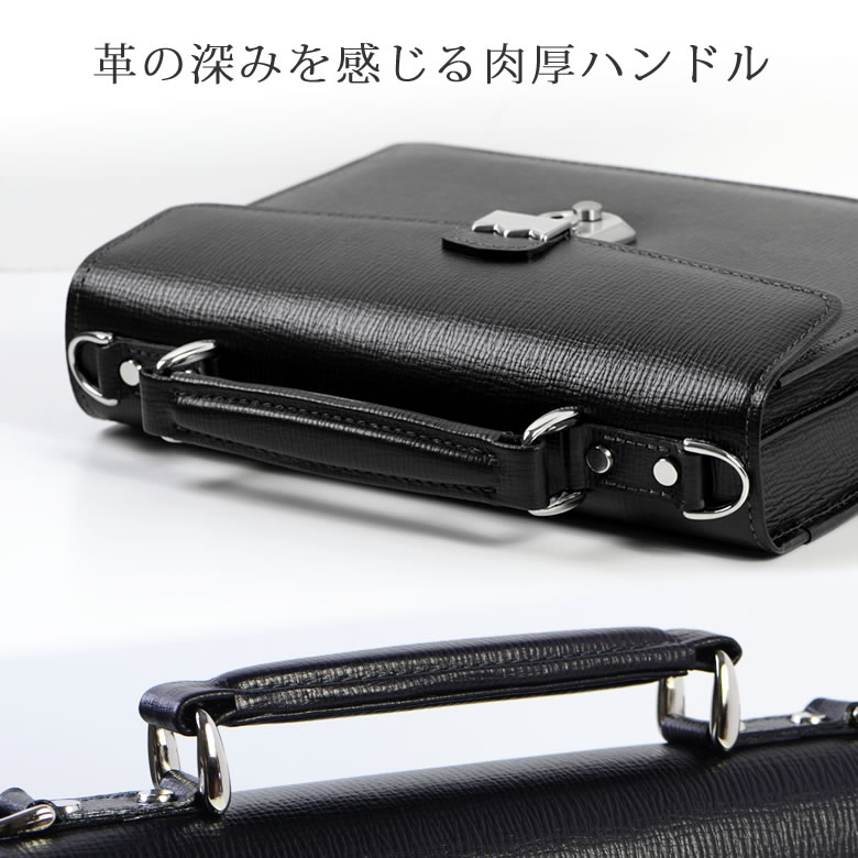セカンドバッグ メンズ ハンドル ブランド 皮 レザー ショルダーバッグ 