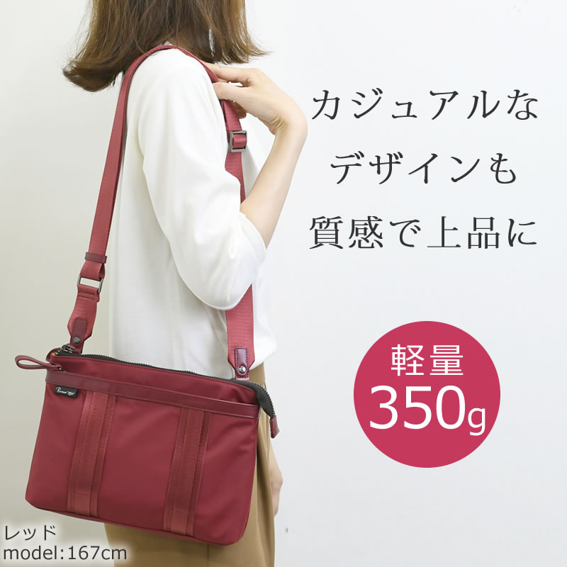 ビジネスバッグ 軽いf 薄い グレー メンズ 斜めがけ 軽量 ショルダーバッグ - 8