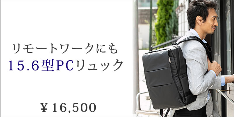 お仕事リュックに迷ったらコレ テレワークにも15.6型PCリュック