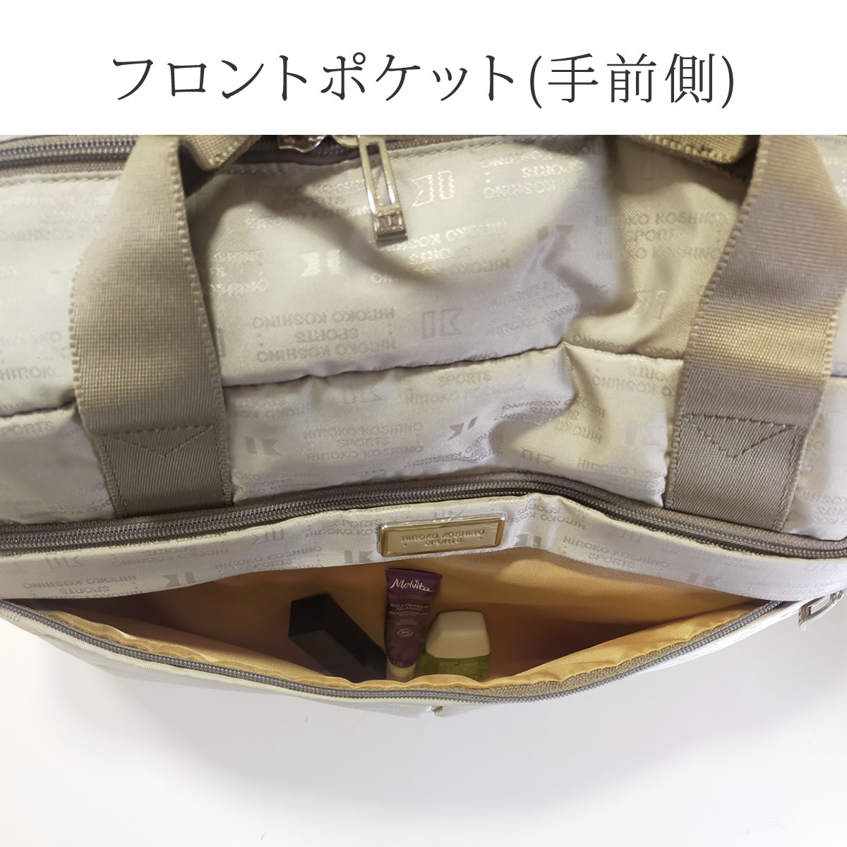 HIROKO KOSHINO ボストンバッグ レディース 軽量 トラベルボストン キャリーオン 旅行カバン ブランド 機内持ち込み 一泊二日 旅行バッグ ナイロン