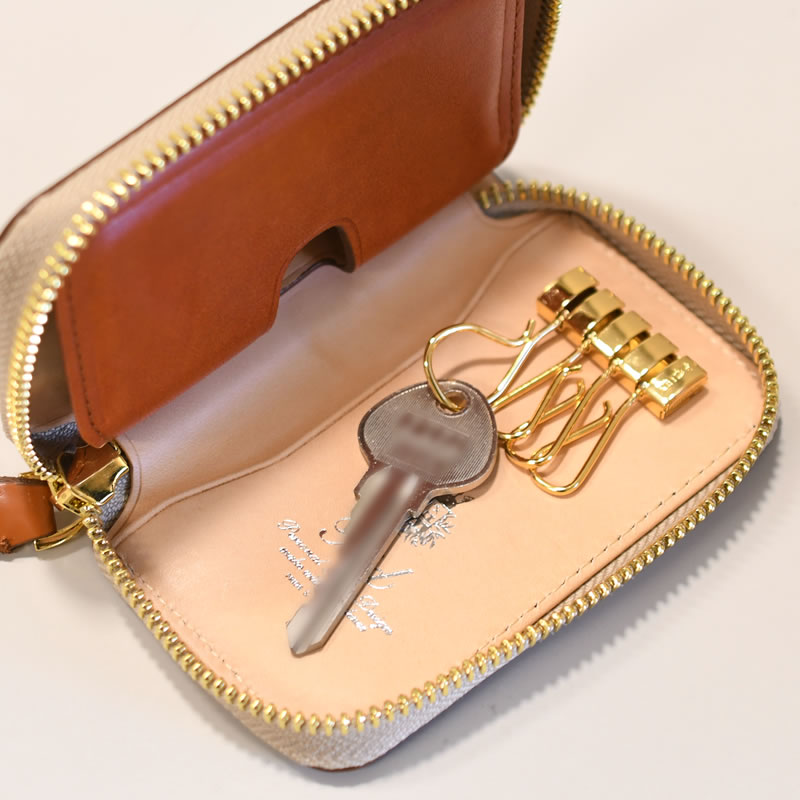 キーケース メンズ 30代 キーホルダー コードバン スマートキー おしゃれ 人気 ブランド レザー 革 ラウンドファスナー 最高級 エイジング おすすめ 馬革 Cordovan Pid ピーアイディー なら 目々澤鞄 バッグ販売一筋７２年