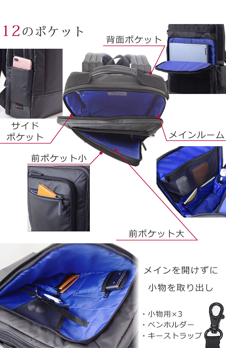 ビジネスリュック レディース パソコンが入るバッグ おしゃれ 軽い 通勤リュック ビジネスバッグ 2way 肩掛け ショルダー 30代 40代 テレワーク 在宅勤務 防水 Sk05l なら 目々澤鞄 バッグ販売一筋７１年