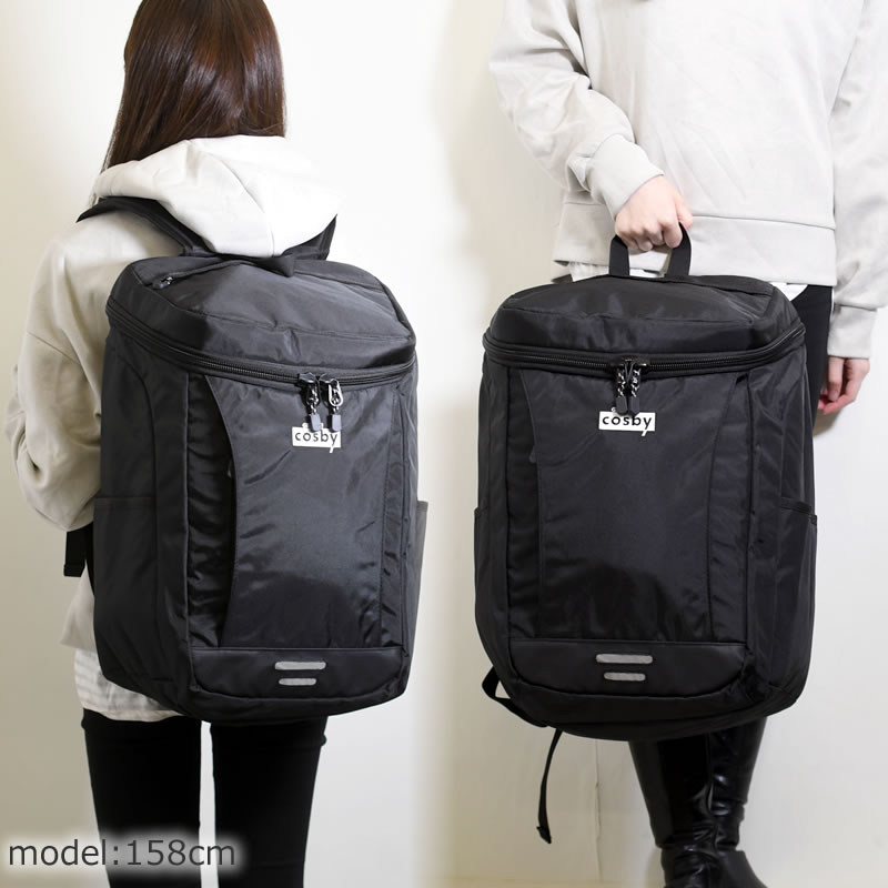 リュック 通学リュック ビジネスリュック スクエアリュック フラップリュック 35L 黒リュック ブランド 人気 男子 女子 高校生 大学生 レインカバー付き ビジネスコスビー